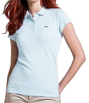 לקוסט-LACSOTE TSHIRT WOMEN POLO SHORT- Mystic