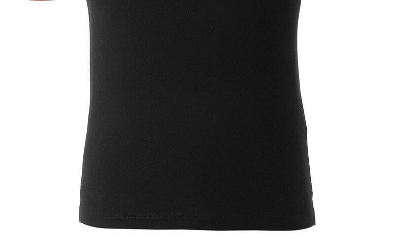 פראדה-PRADA TSHIRT POLO SHORT MEN - Black & White Red Border – תמונה 12