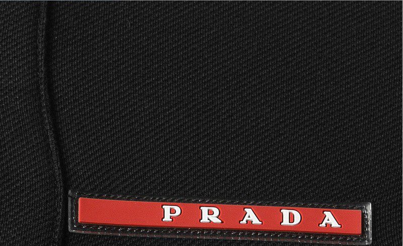 פראדה-PRADA TSHIRT POLO SHORT MEN - Black & White Red Border – תמונה 18
