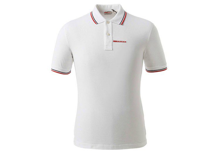 פראדה-PRADA TSHIRT POLO SHORT MEN - White