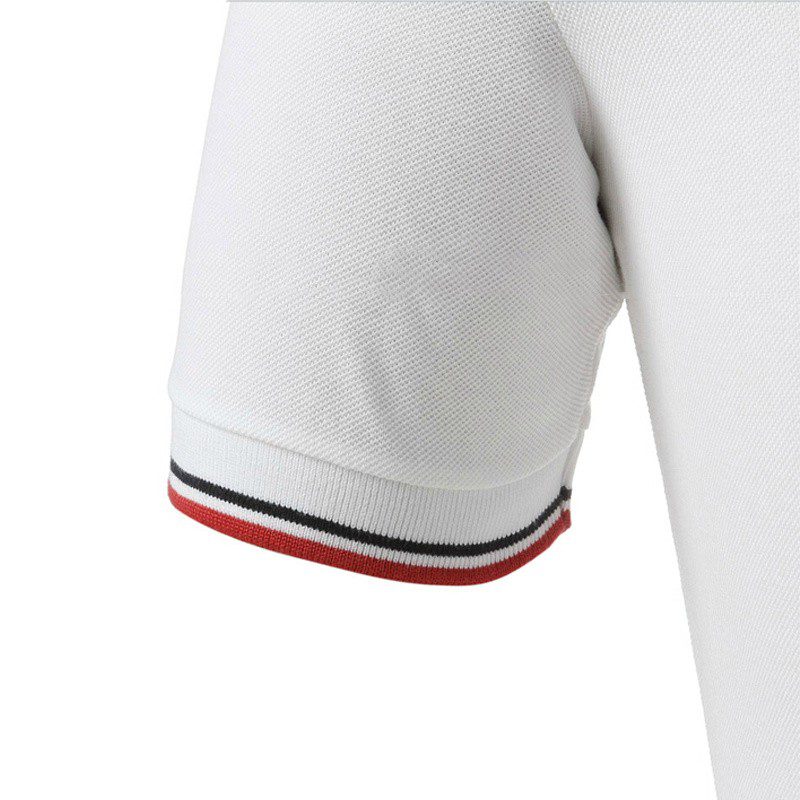 פראדה-PRADA TSHIRT POLO SHORT MEN - White – תמונה 5