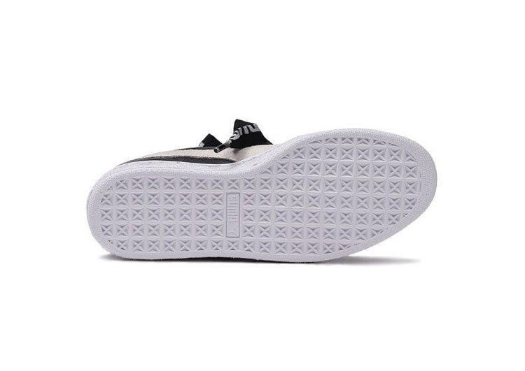 נעלי פומה- PUMA basket heart rihanna leather -Black and White – תמונה 11