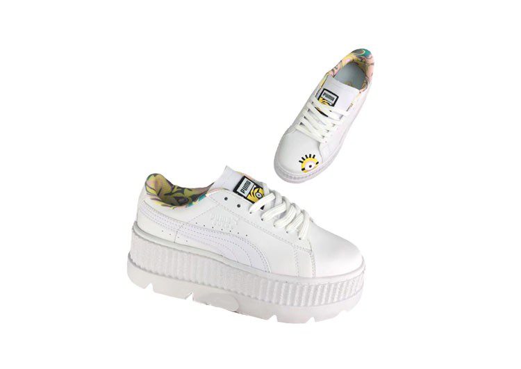 נעלי פומה- Puma X Minions Collection Harina Series Fashionable Little Trendy Shoes Thick-soled Non-slip Wear-resistant High Quality-White – תמונה 3