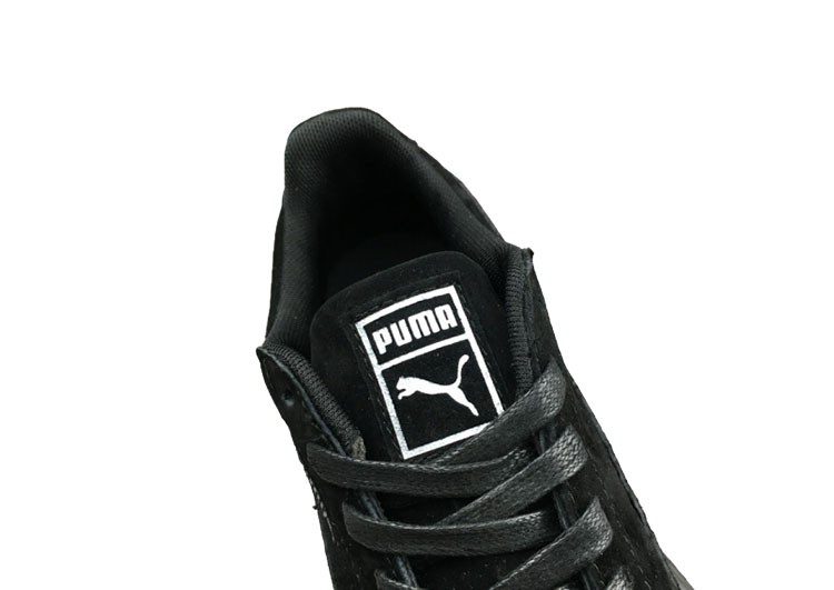 נעלי פומה- Puma platform shoes top pog leather gold head silver hesd frosted hesd flash drill bit-Black – תמונה 7