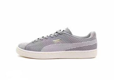 נעלי פומה- Puma suede Classic+ Knit -Light Grey