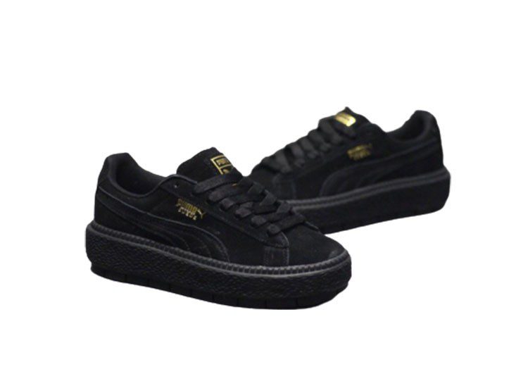 נעלי פומה- Puma suede platform rihanna plarform shoes-Black – תמונה 4