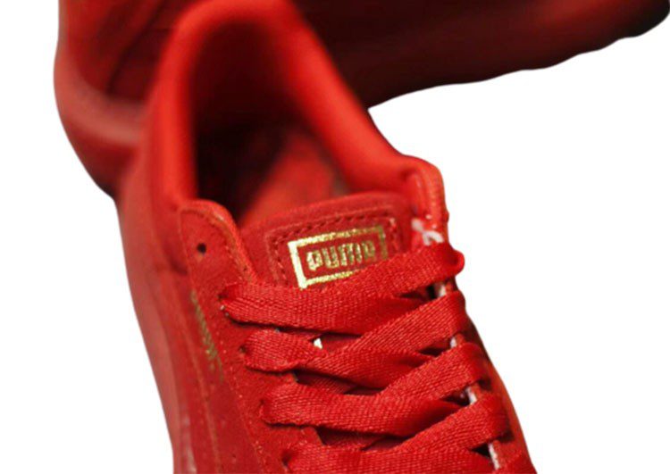 נעלי פומה- Puma suede platform rihanna plarform shoes-Cardinal – תמונה 4