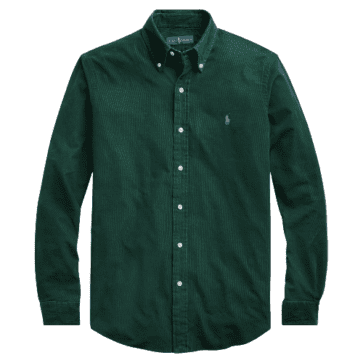 ראלף לורן-RL SHIRT MEN'S LONG GREEN