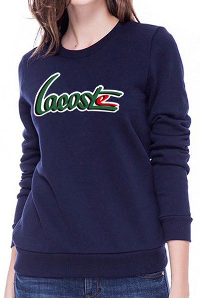 לקוסט-LACSOTE SWETER WOMEN DESGIN- NAVY BLUE