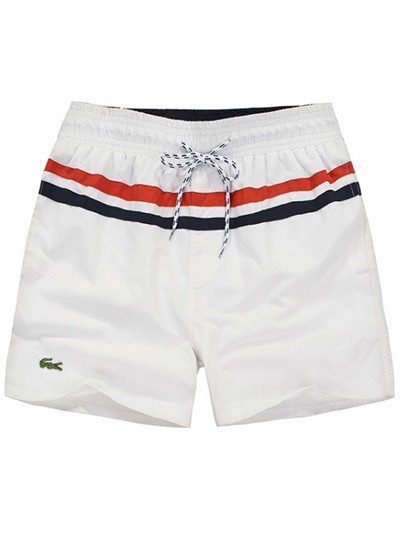 לקוסט-LACOSTE SWIM BEACH MEN - White
