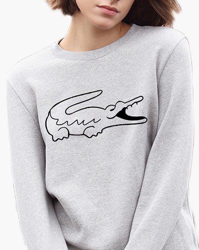 לקוסט-LACSOTE SWETER WOMEN DESGIN- GRAY