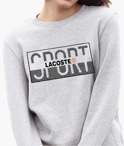 לקוסט-LACSOTE SWETER WOMEN DESGIN- GRAY