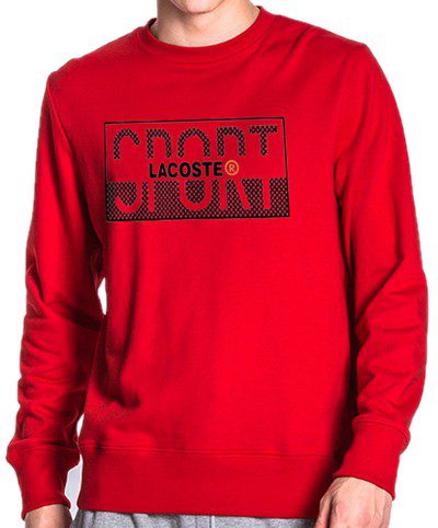 לקוסט-LACSOTE SWETER MEN DESGIN - RED