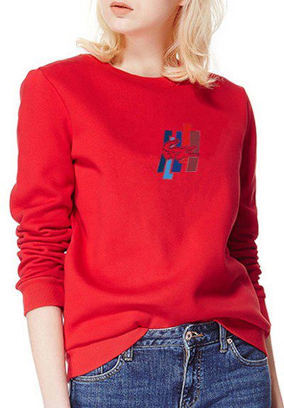 לקוסט-LACSOTE SWETER WOMEN DESGIN- RED
