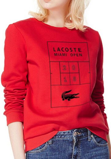 לקוסט-LACSOTE  SWETER WOMEN DESGIN- RED