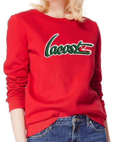לקוסט-LACSOTE  SWETER WOMEN DESGIN- RED
