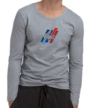 לקוסט-LACSOTE TSHIRT MEN LONG DESGIN - GRAY