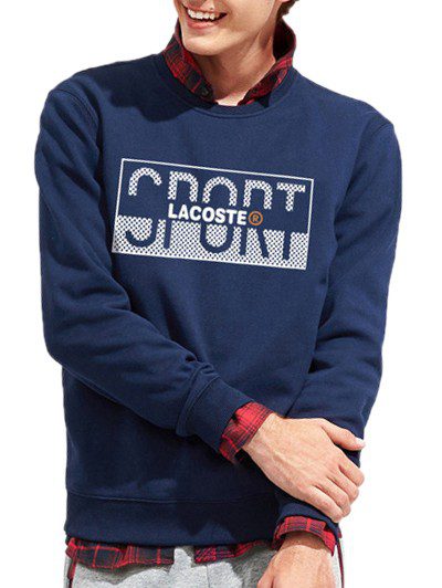 לקוסט-LACSOTE SWETER MEN DESGIN- NAVY BLUE