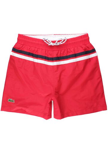 לקוסט-LACOSTE SWIM BEACH MEN - Red