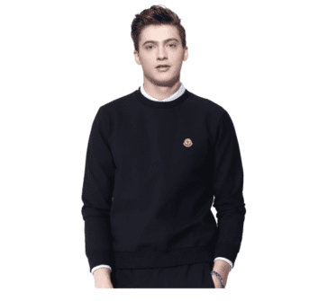 MONCLER SWEATER MEN BLACK AND BLUE  