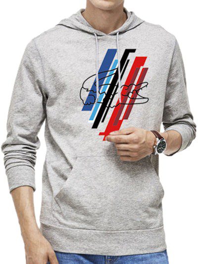 לקוסט-LACSOTE HOODIES MEN DESGIN - GRAY