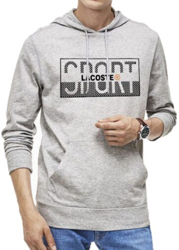 לקוסט-LACSOTE HOODIES MEN DESGIN - GRAY