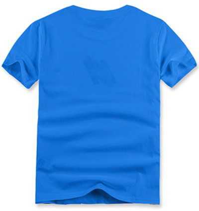 לקוסט-LACSOTE TSHIRT DESGIN MEN SHORT - Blue – תמונה 2