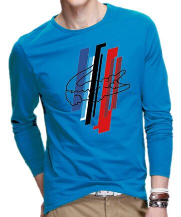 לקוסט-LACSOTE TSHIRT MEN LONG DESGIN - BLUE