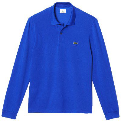 לקוסט-LACSOTE TSHIRT MEN POLO LONG - Blue – תמונה 3