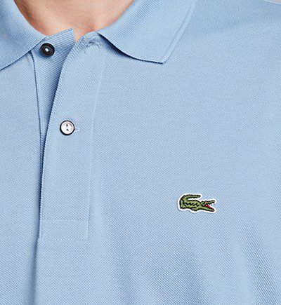 לקוסט-LACSOTE TSHIRT MEN POLO LONG - Light Steel Blue – תמונה 4