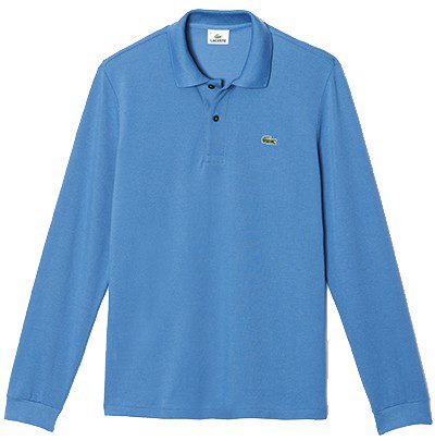 לקוסט-LACSOTE TSHIRT MEN POLO LONG - Seagull – תמונה 3