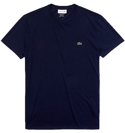 לקוסט-LACSOTE TSHIRT MEN SHORT - Navy Blue – תמונה 3