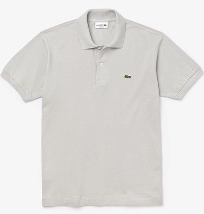 לקוסט-LACSOTE TSHIRT MEN'S POLO SHORT - Gray – תמונה 3