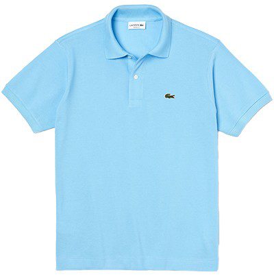 לקוסט-LACSOTE TSHIRT MEN'S POLO SHORT - Light Blue – תמונה 3