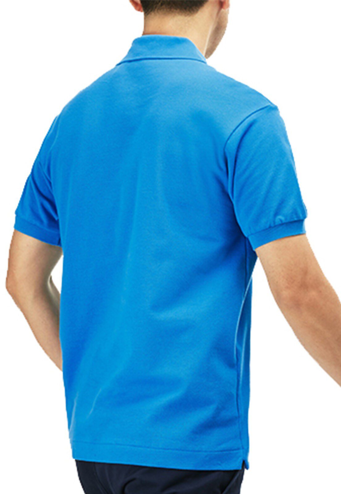 לקוסט-LACSOTE TSHIRT MEN'S POLO SHORT - Pacific Blue – תמונה 2