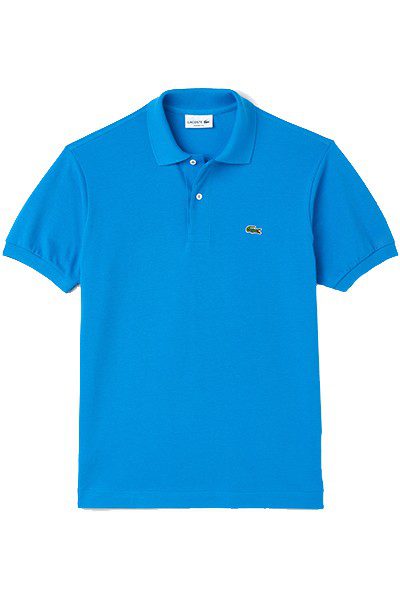 לקוסט-LACSOTE TSHIRT MEN'S POLO SHORT - Pacific Blue – תמונה 3