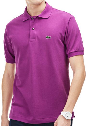 לקוסט-LACSOTE TSHIRT MEN'S POLO SHORT - Rouge Red