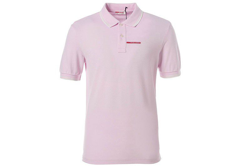 פראדה-PRADA TSHIRT POLO SHORT MEN - Light Pink