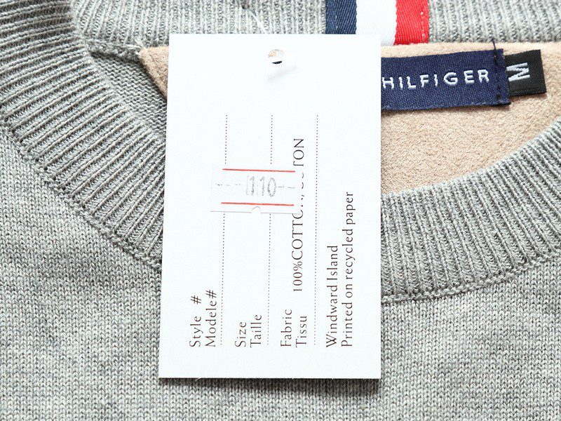 טומי הילפיגר-TOMMY TSHIRT MEN'S LONG CREW NECK- Santas Grey – תמונה 12