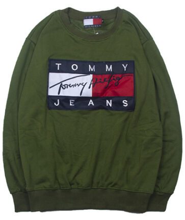 טומי הילפיגר-TOMMY SWETER MEN AND HOODIES MEN AND WOMEN - Dark Green
