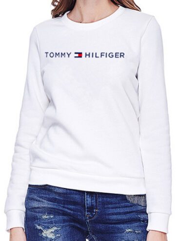 טומי הילפיגר-TOMMY SWETER WOMEN - White