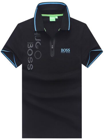 בוס-HUGO BOSS POLO TSHIRT MEN'S - Black