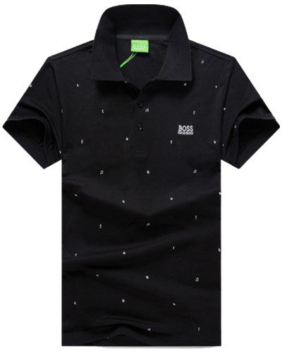 בוס-HUGO BOSS POLO TSHIRT MEN'S - Black