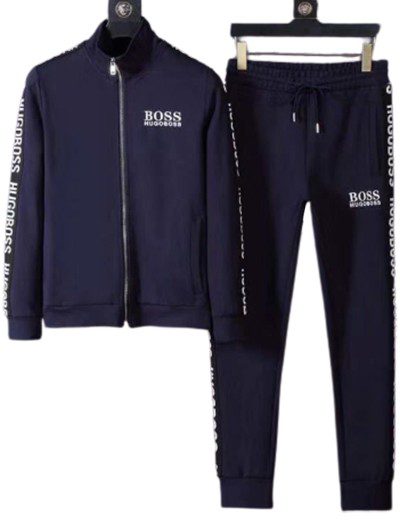 בוס-HUGO BOSS SUIT MEN'S - Navy Blue