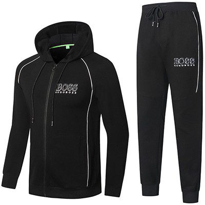 בוס-HUGO BOSS SUIT MEN'S - Black