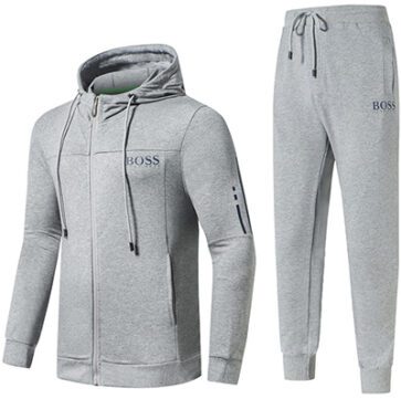 בוס-HUGO BOSS SUIT MEN'S - Gray