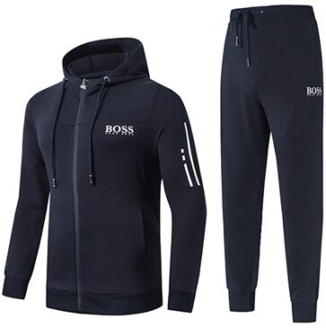 בוס-HUGO BOSS SUIT MEN'S - Navy Blue