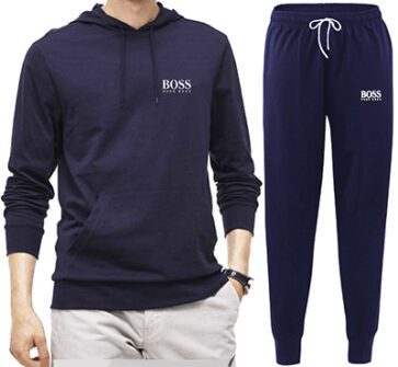 בוס-HUGO BOSS SUIT MEN'S - Navy Blue