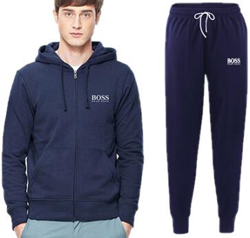 בוס-HUGO BOSS SUIT MEN'S - Navy blue