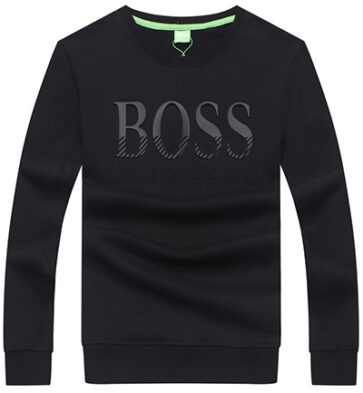 בוס-HUGO BOSS TSHIRT MEN'S LONG -BLACK